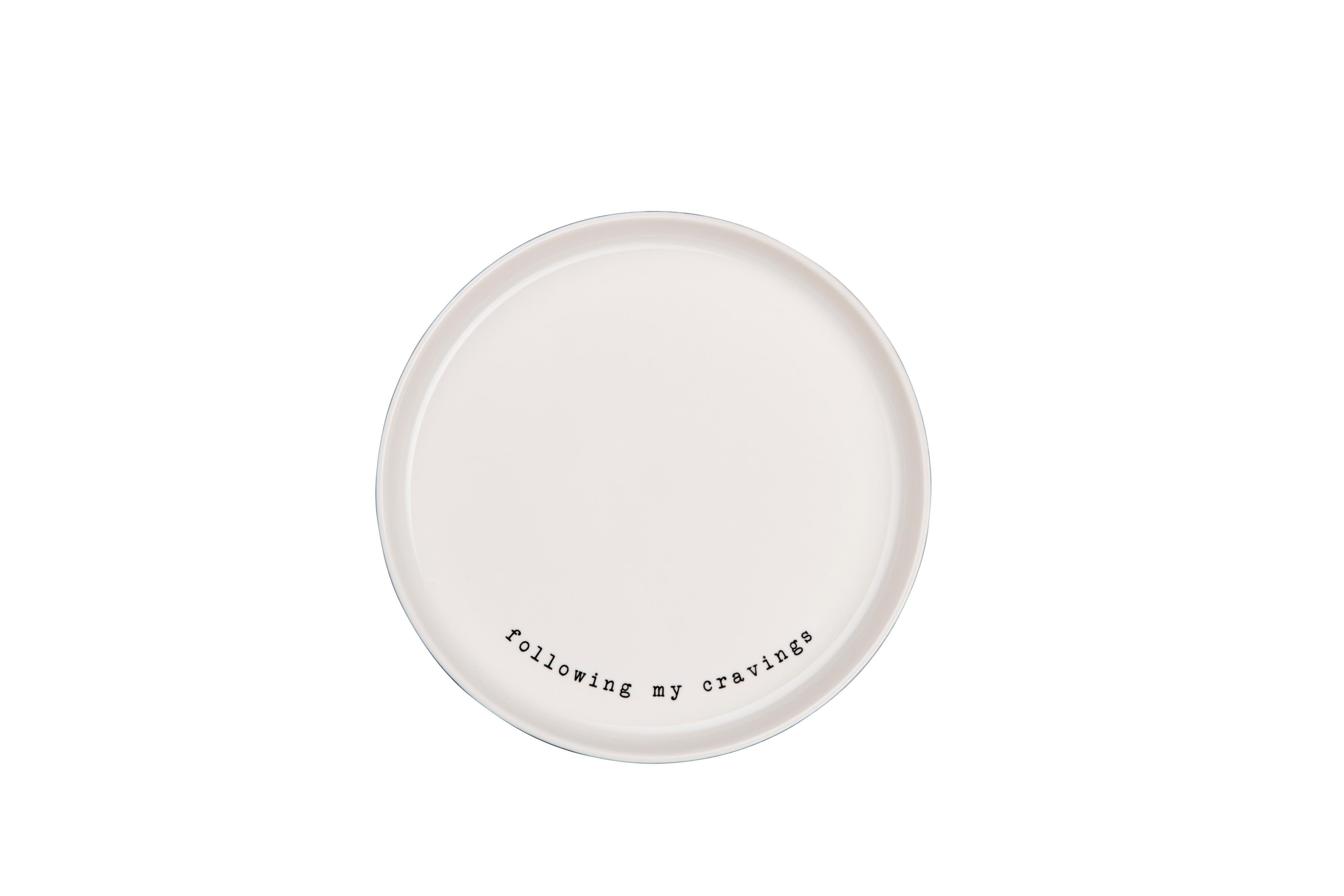 ASA Dessertbord Hey! Following My Cravings 22cm - New Bone Chine