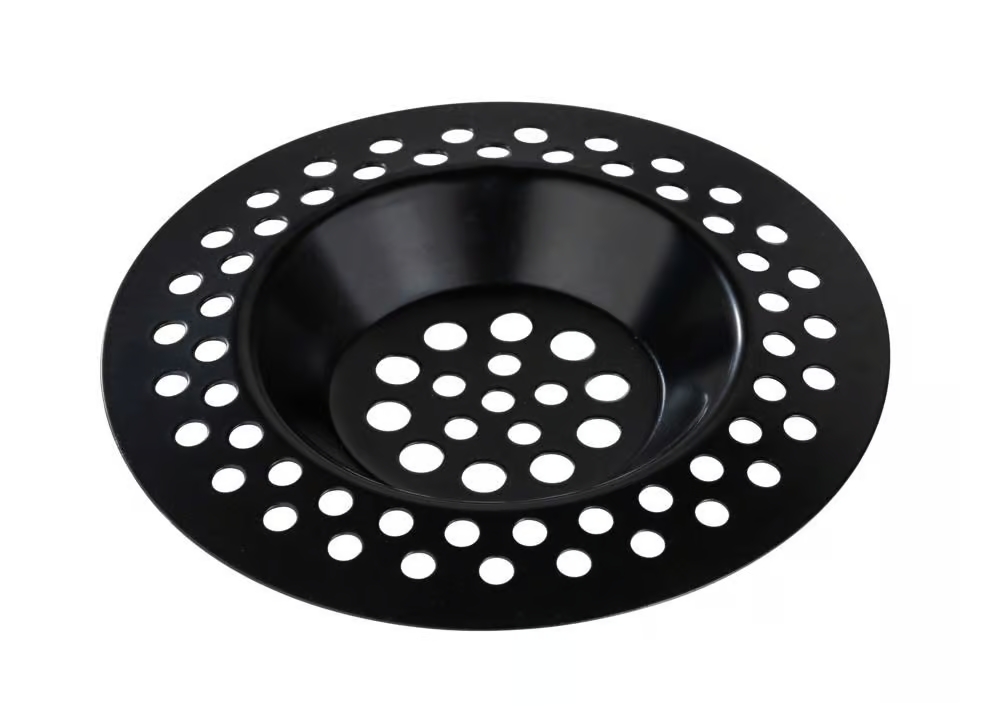 Wenko Afvoerzeef Edda Zwart 7cm set 2 stuks - RVS
