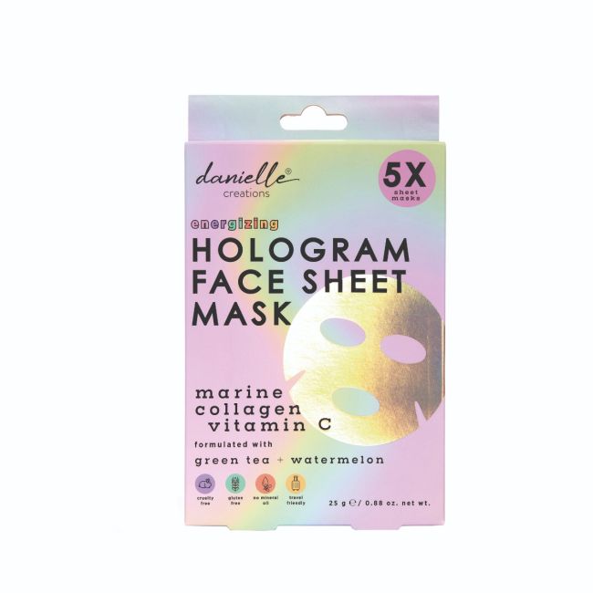 Danielle Creations Gezichtsmasker Hologram 5 stuks