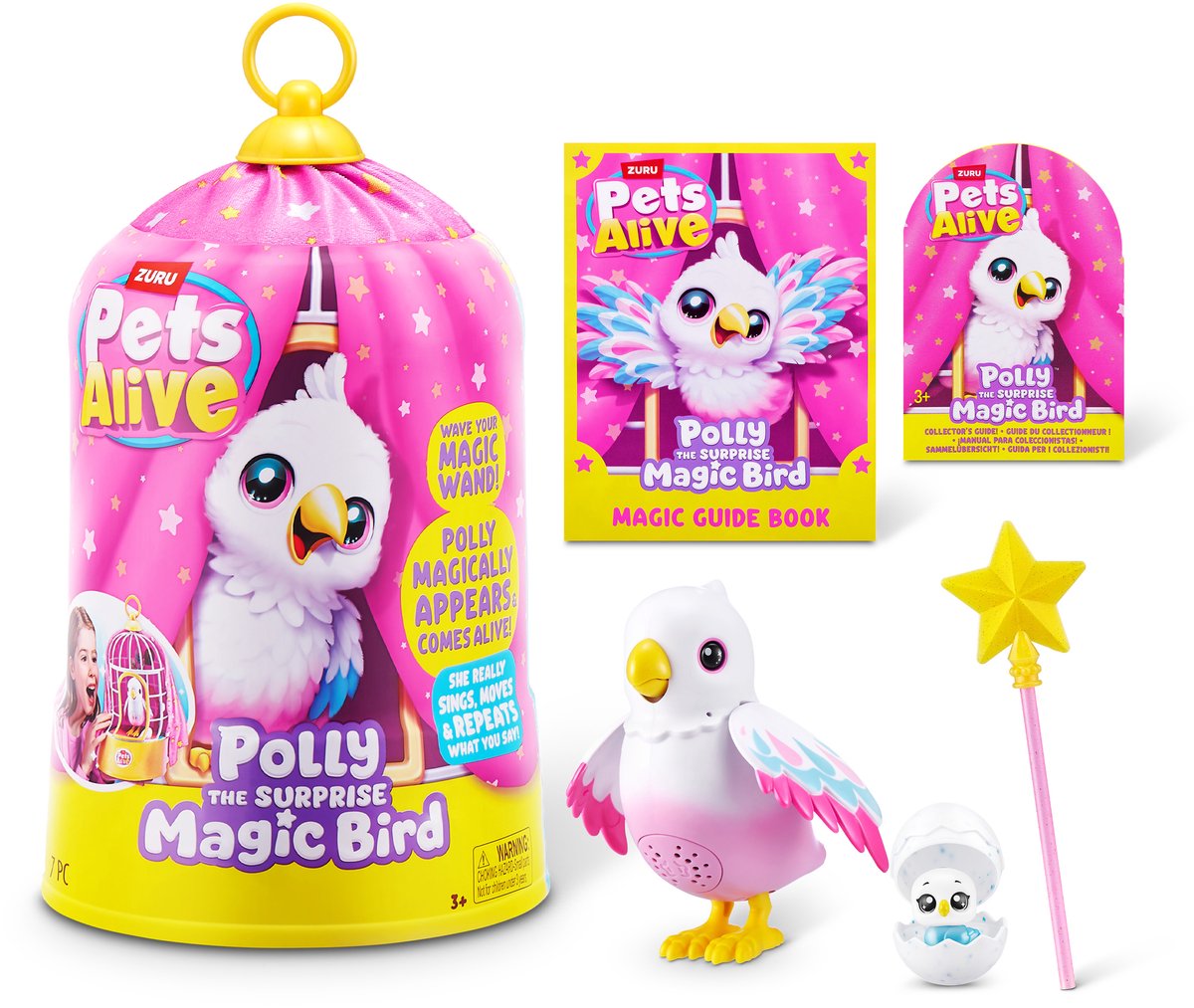 Pets Alive Magic Bird Surprise, Kooi met papegaai, goochel speelset