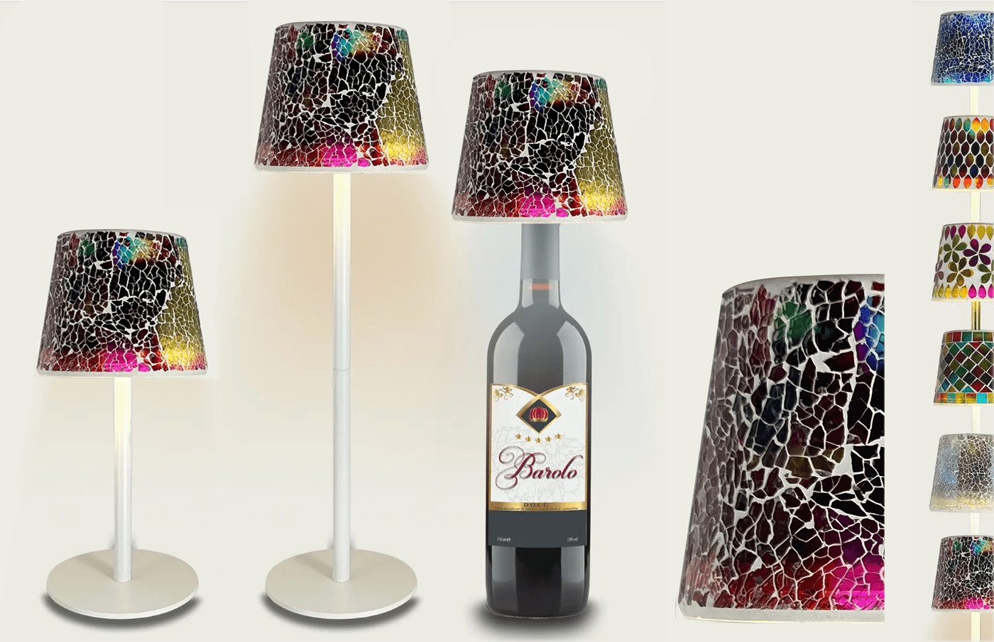 Arca Italy Tafellamp LED Bari - Dimbaar - met Fles Adapter