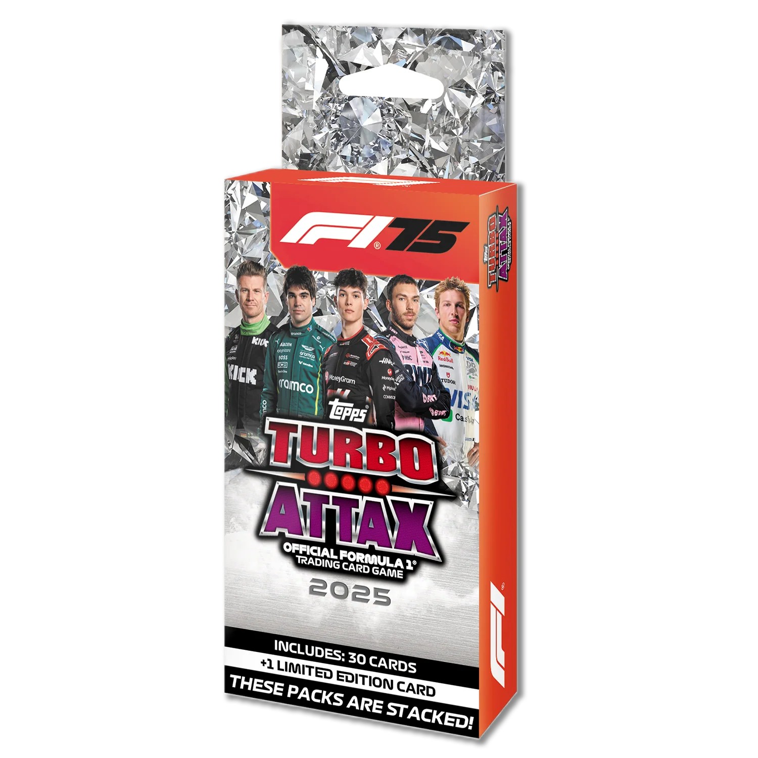 Topps Turbo Attex F1 2025 Value Box 30 Kaarten  + 1 Lim Ed