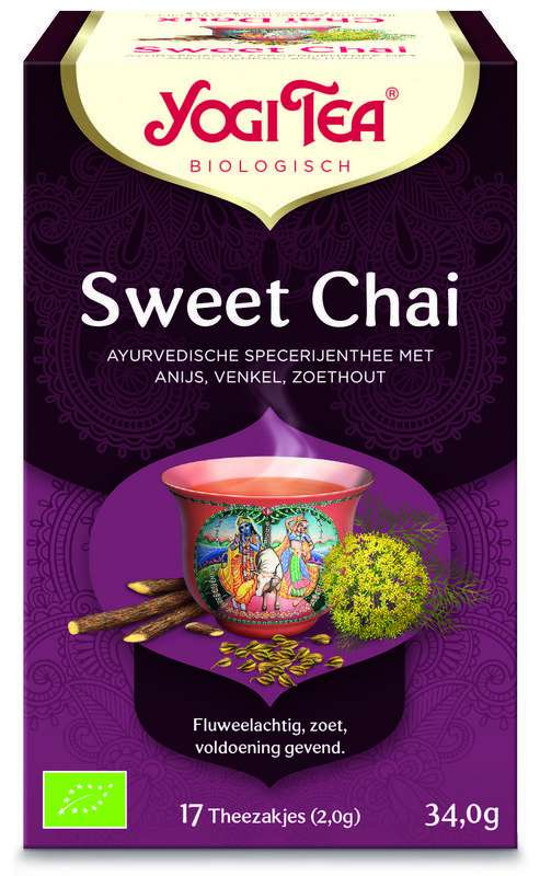 Yogi Tea Sweet Chai Bio 17 Builtjes Anijs, Venkel & Zoethout