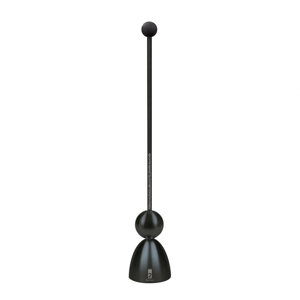Take 2 Eiertikker Clack Zwart RVS - Ei-Onttopper