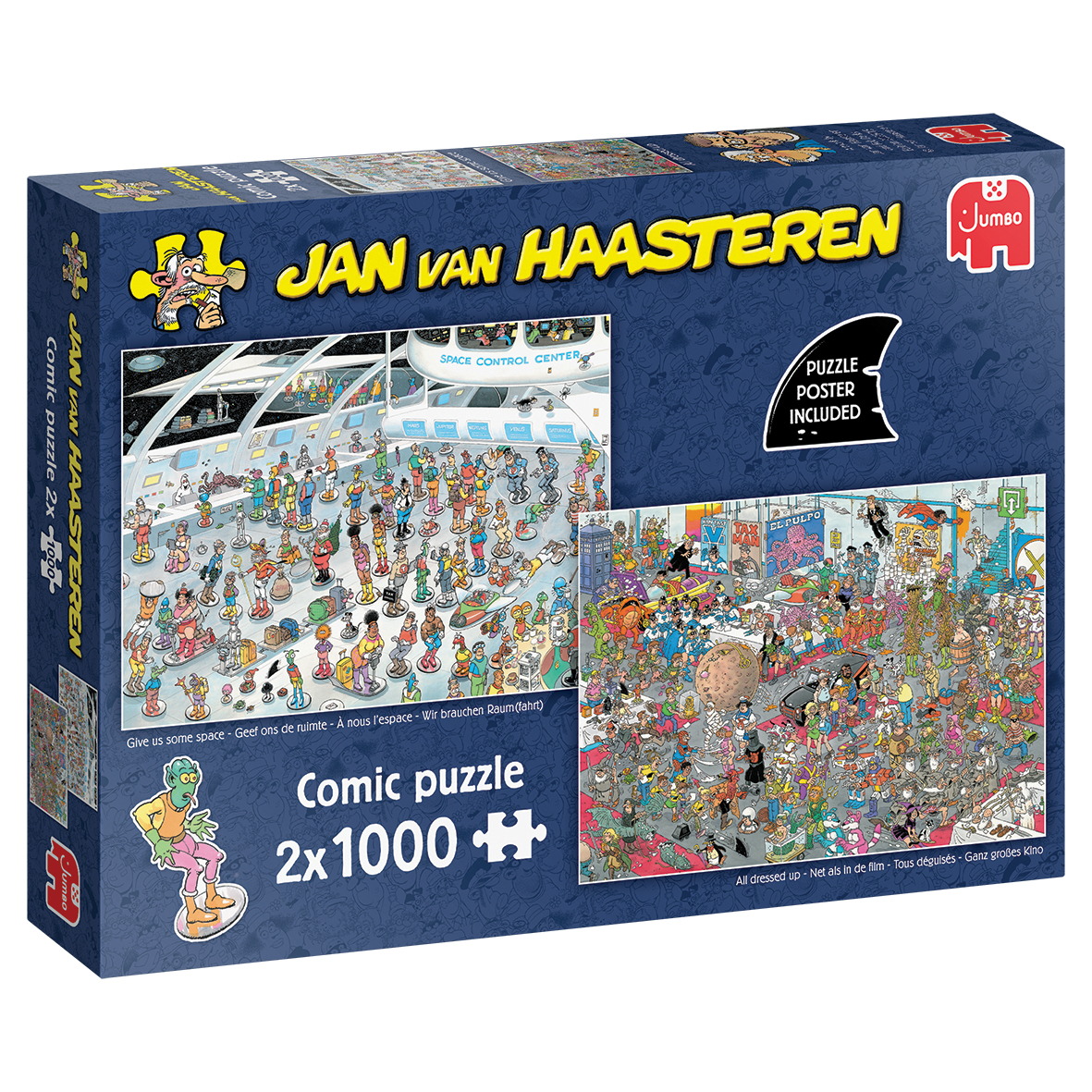 Jan van Haasteren Geef ons de ruimte & Net als in de film Puzzel 2 x 1000 stuks