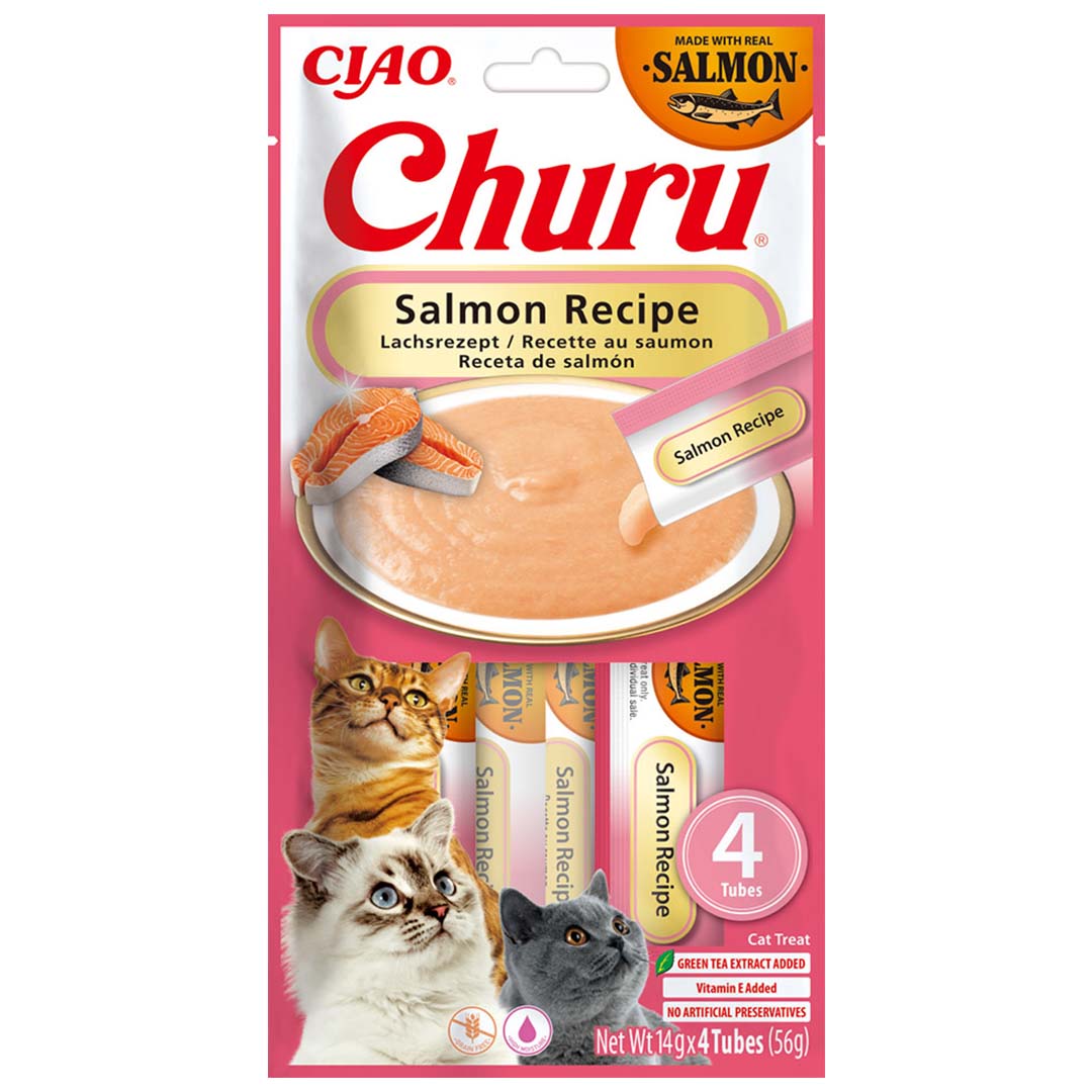 Ciao Churu Kattensnack Zalm 4x 14 g