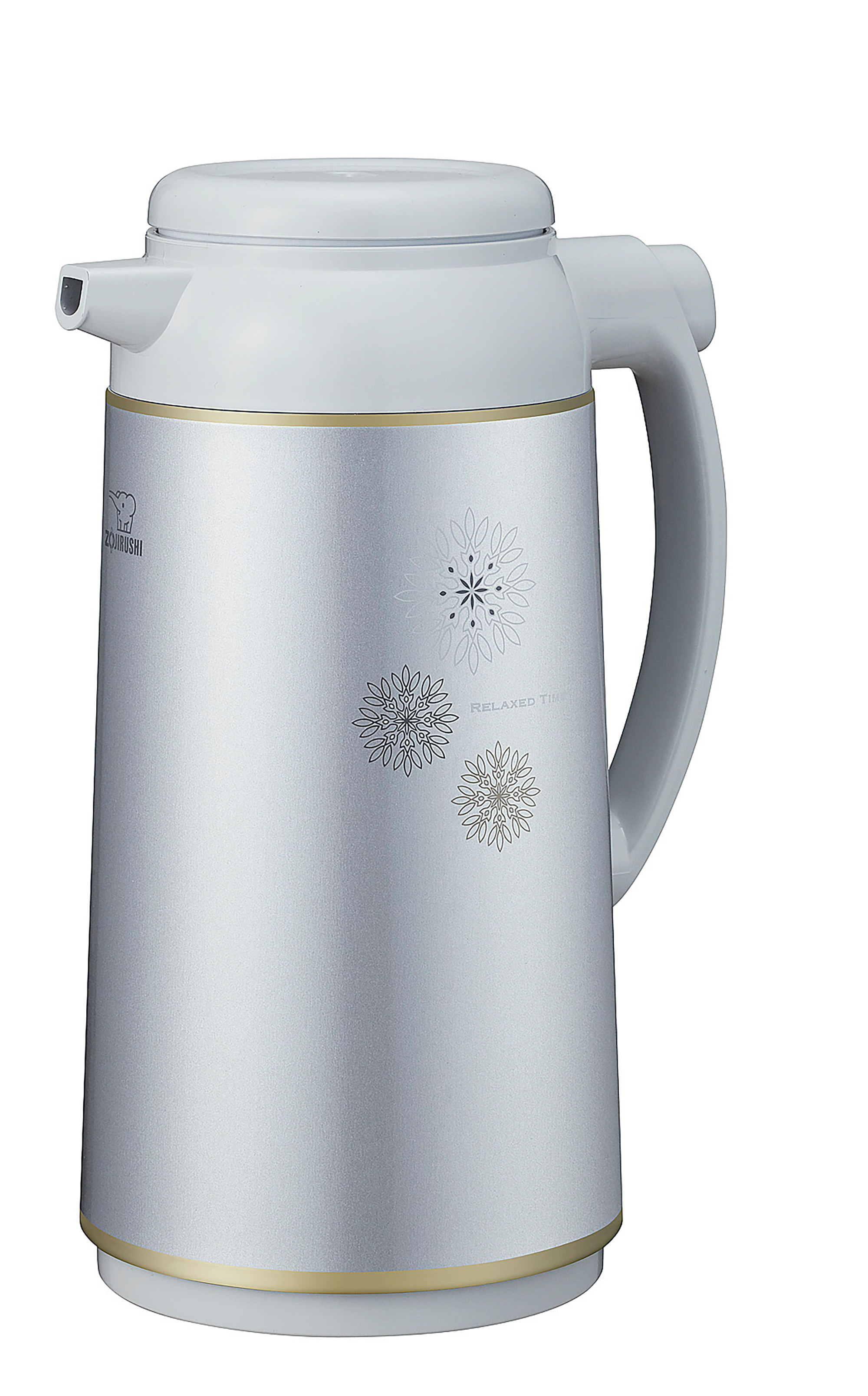 Zojirushi Isoleerkan Zilvergrijs 1.6l - met Glazen Binnenfles - 15x18.5x30 cm