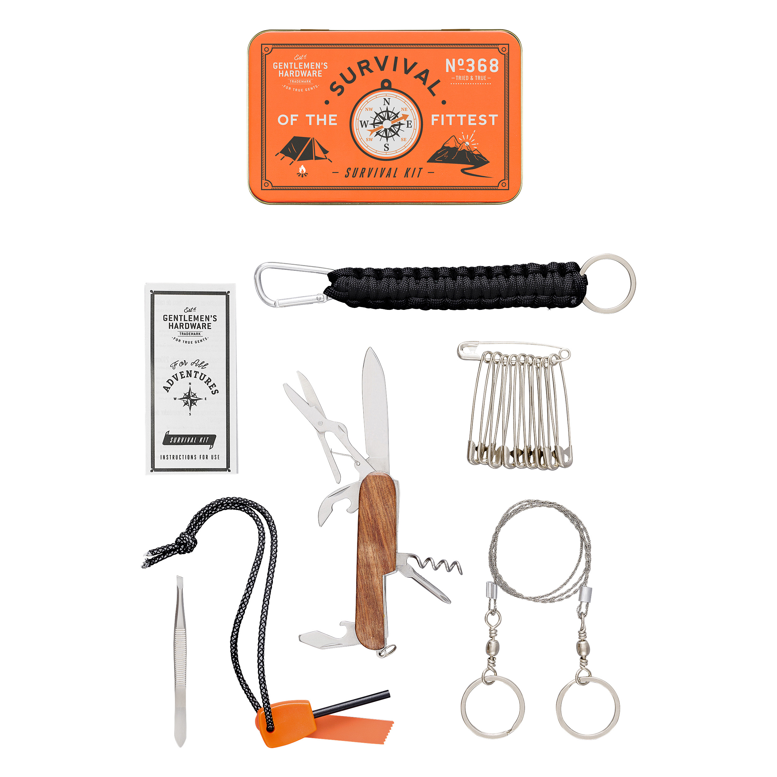 Gentlemen's Hardware Survival Kit 13.4x8.4x2 cm