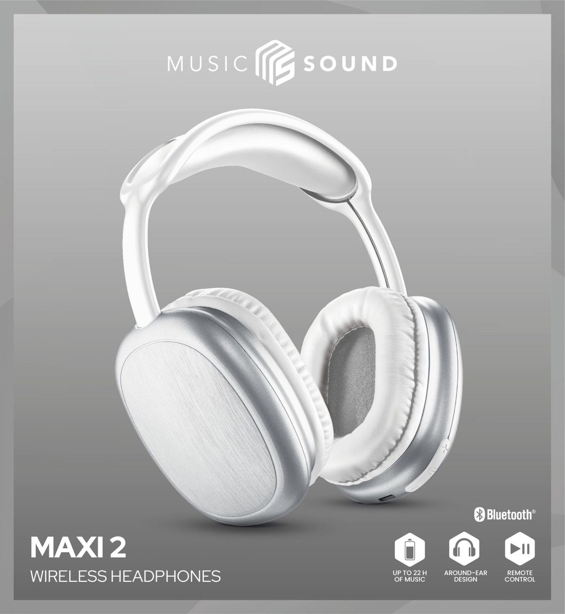 Music Sound Headphone Maxi 2, wit