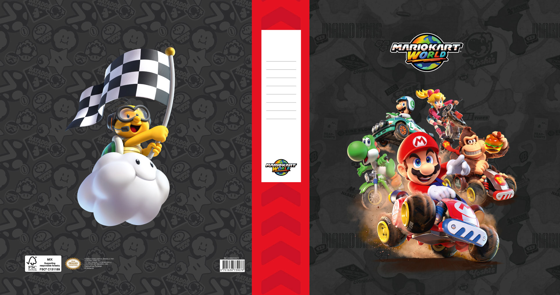 Mario Bross Klasseur A4 Rug 8cm