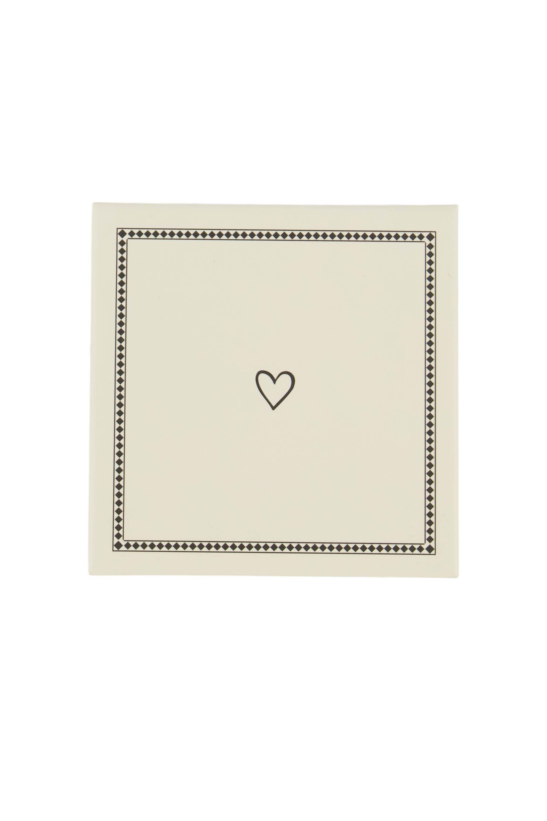 Zusss Onderzetter Zand-Antracietgrijs 9x9 cm - 6 stuks