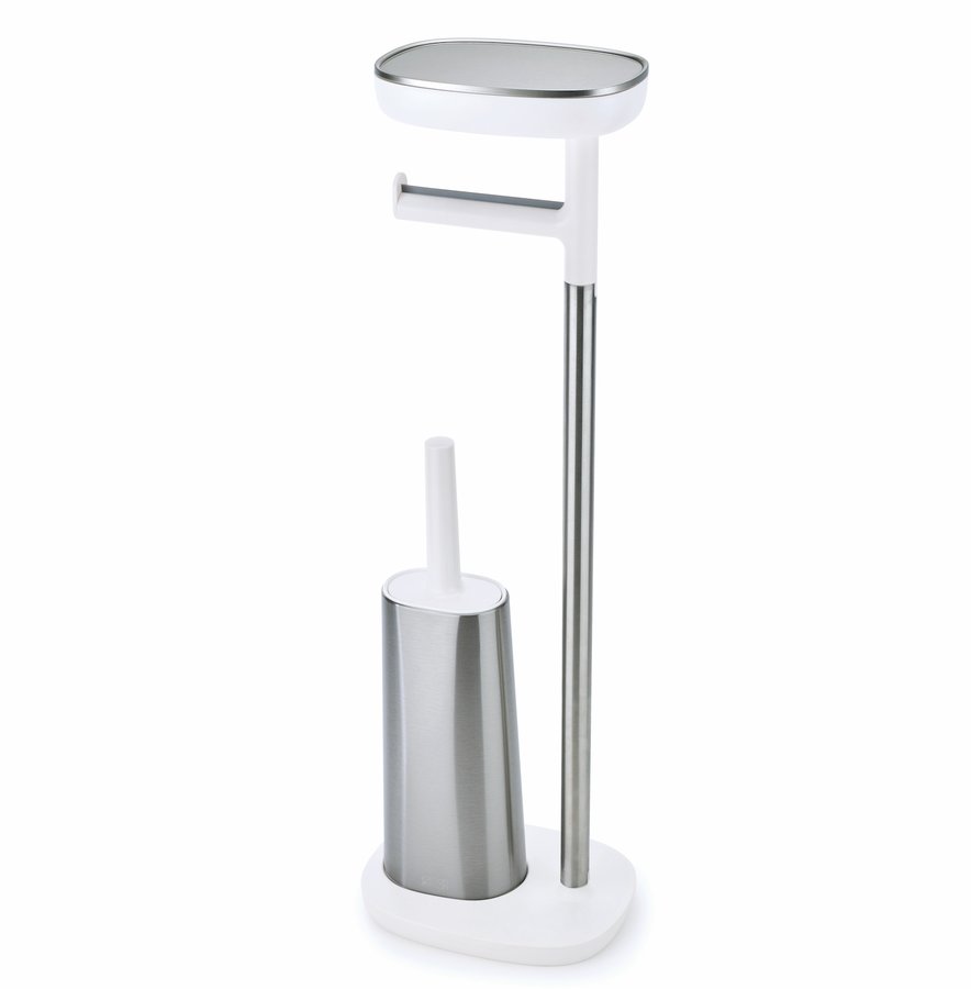 Joseph Joseph EasyStore Butler Plus Toiletrolhouder met Borstel RVS