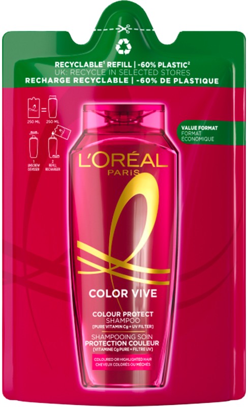Elseve Shampoo Color Vive Navulpak 250 ml