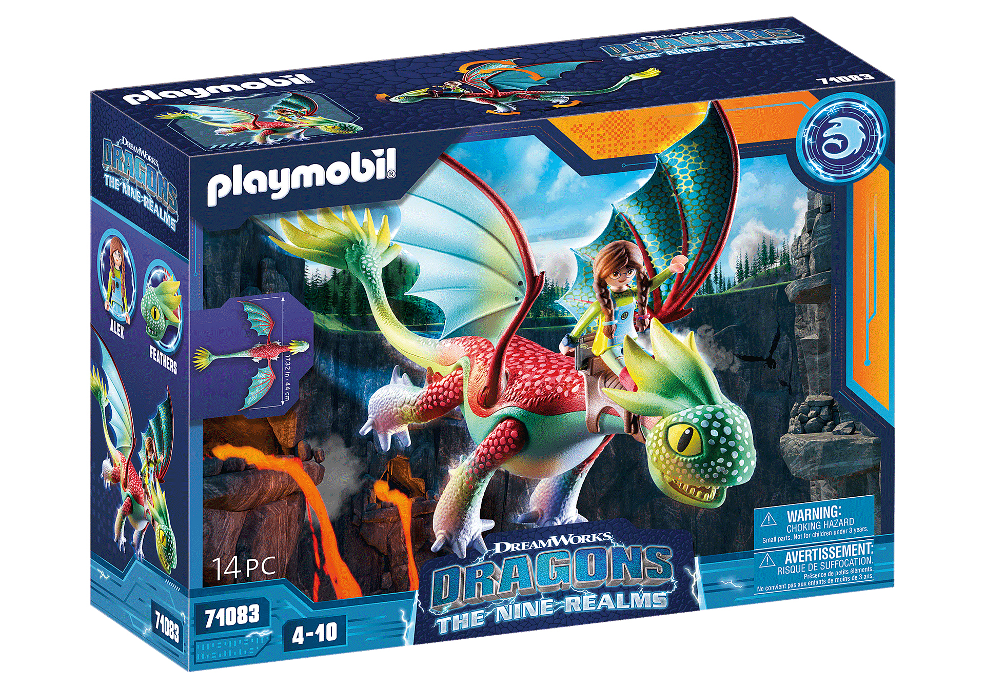 Playmobil How To Train Your Dragon 71083 Dragons: The Nine Realms - Feathers & Al