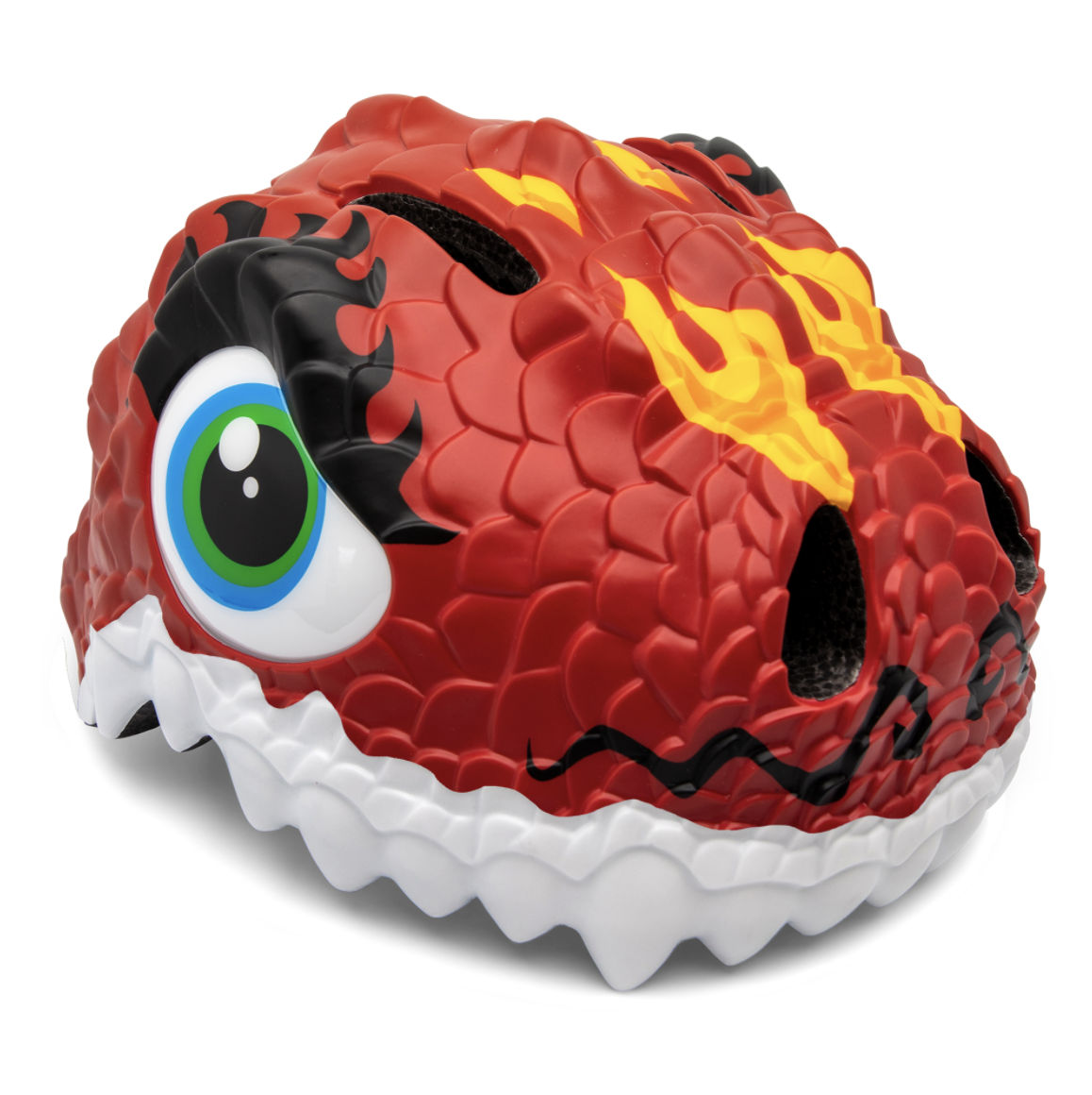 Crazy Safety Fietshelm Dragon Red S 49-55 cm 2-7 jaar