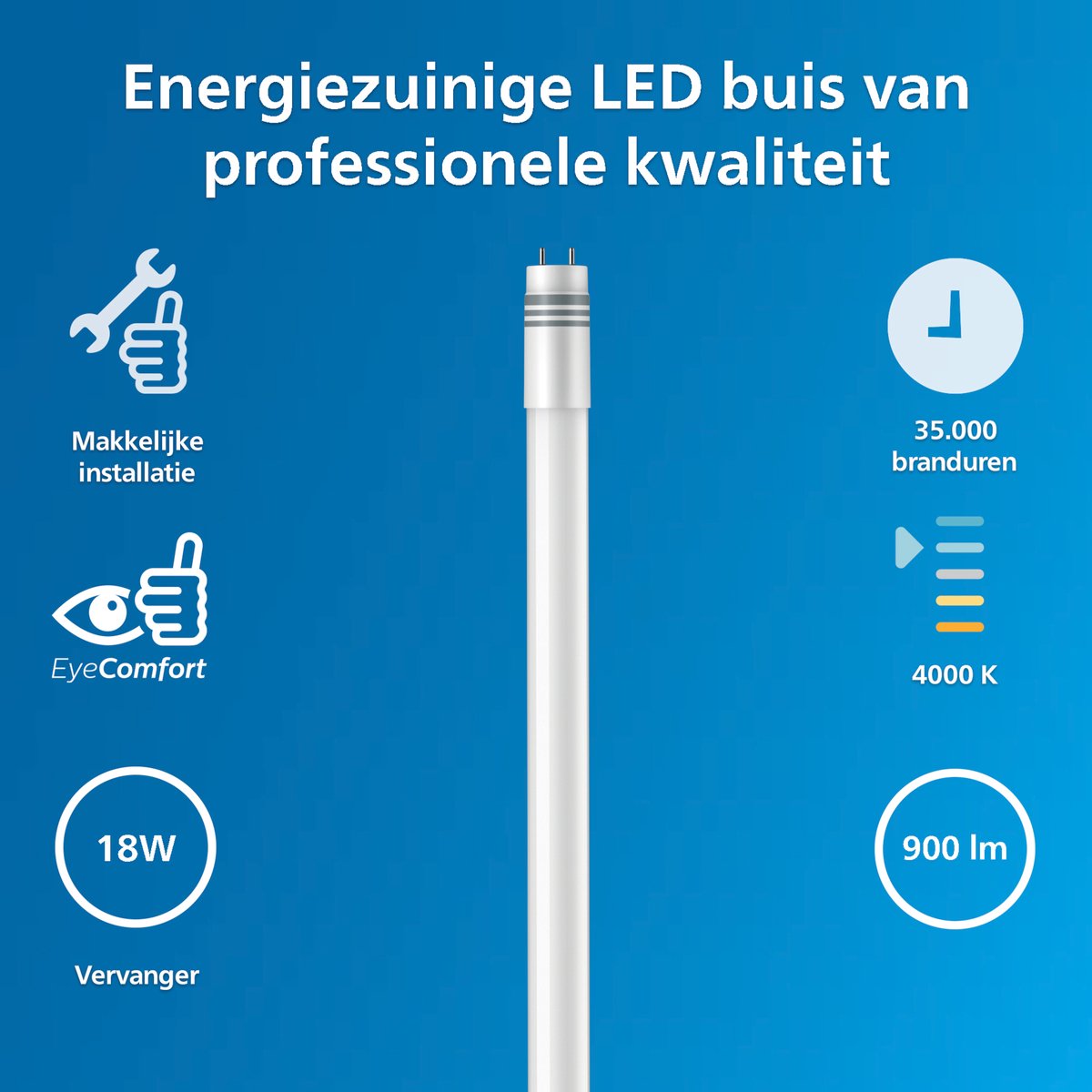 ZooPaul UV LED buislamp, 80 cm, voor aquarium, terrarium, afdekking ZooPaul UV LED buislamp, 80 cm, voor aquarium, terrarium, afdekking