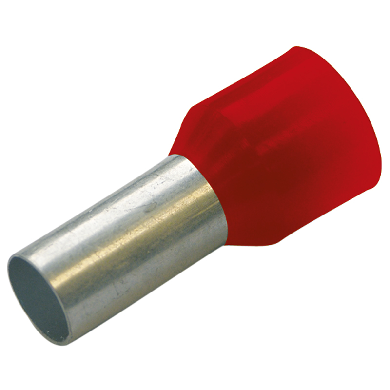 Haupa Geisoleerder Huls Rood 1 x 8,2 mm 100 Stuks