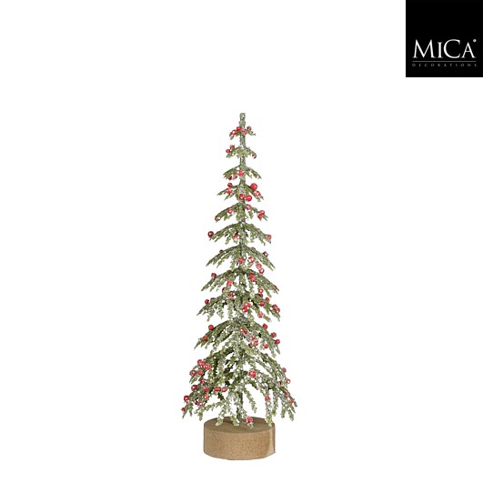 Mica Deco Boom Groen Frosted 20x7 cm