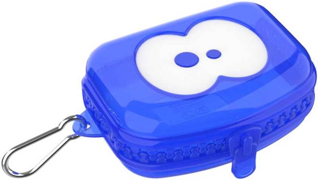 Fruitfriends Koekendoos Neon Blauw Transparant