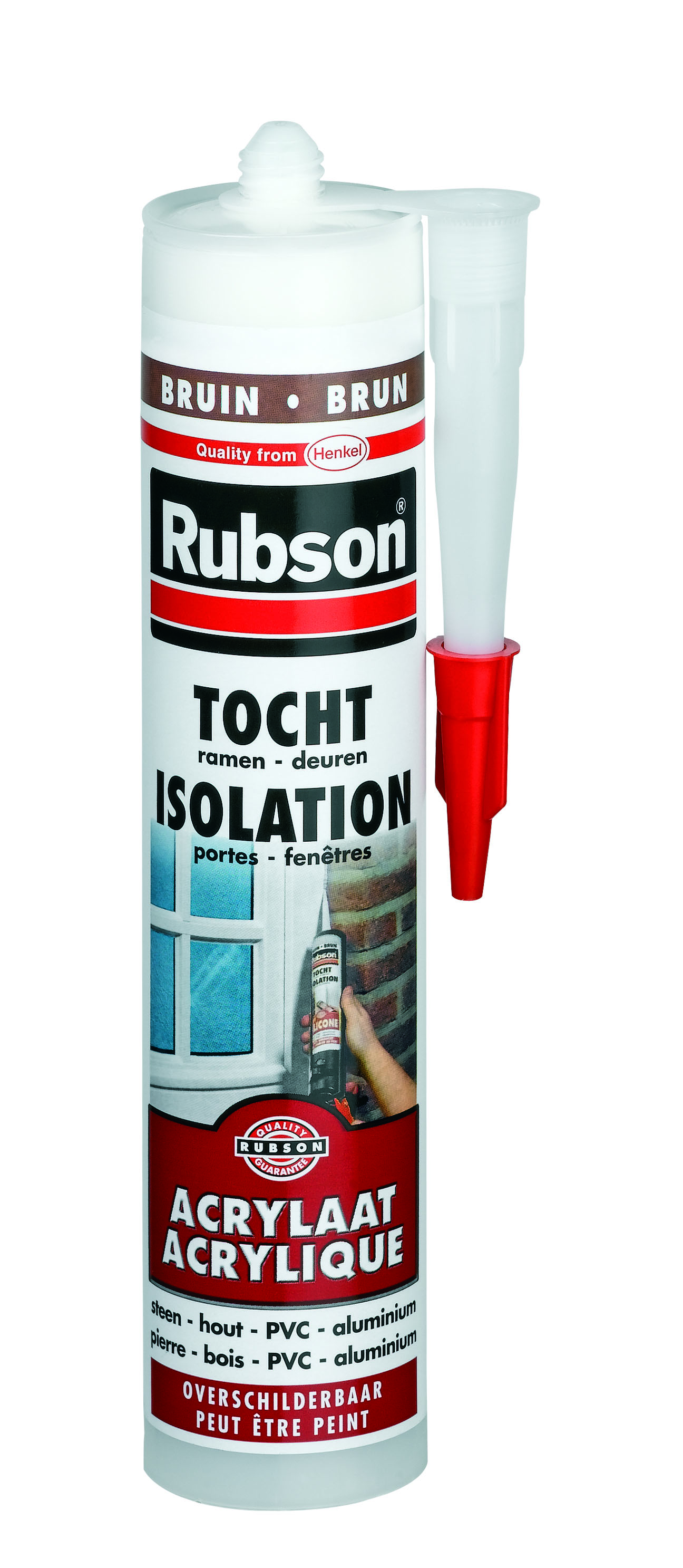 Rubson Tocht Acryl Bruin Acajou 280 ml