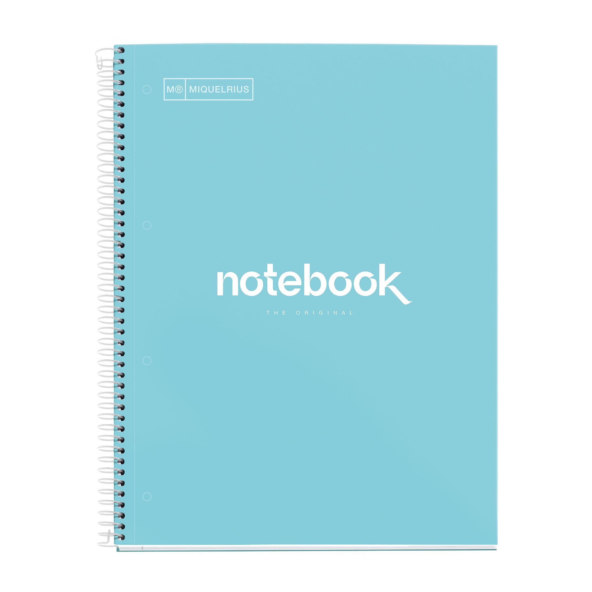 Miquelrius Notebook Emotions A5 Gestipt 80 vel Spiraal Hemels Blauw