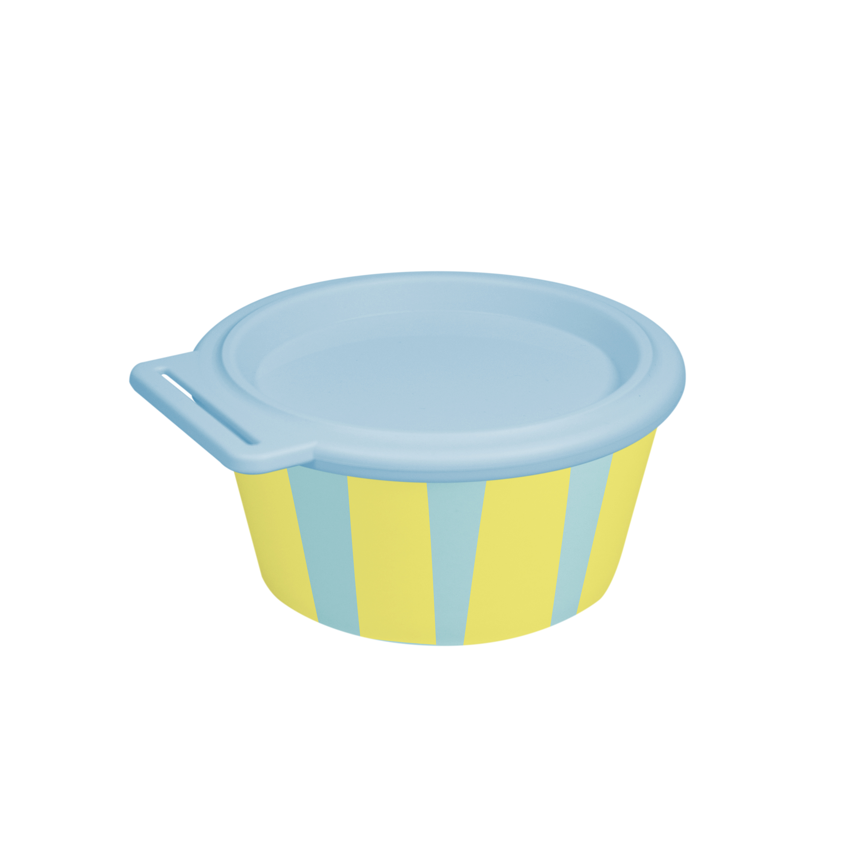 Koziol Bewaardoos Nora Stripes 250ml - Sweet Blue - Bowl met Deksel