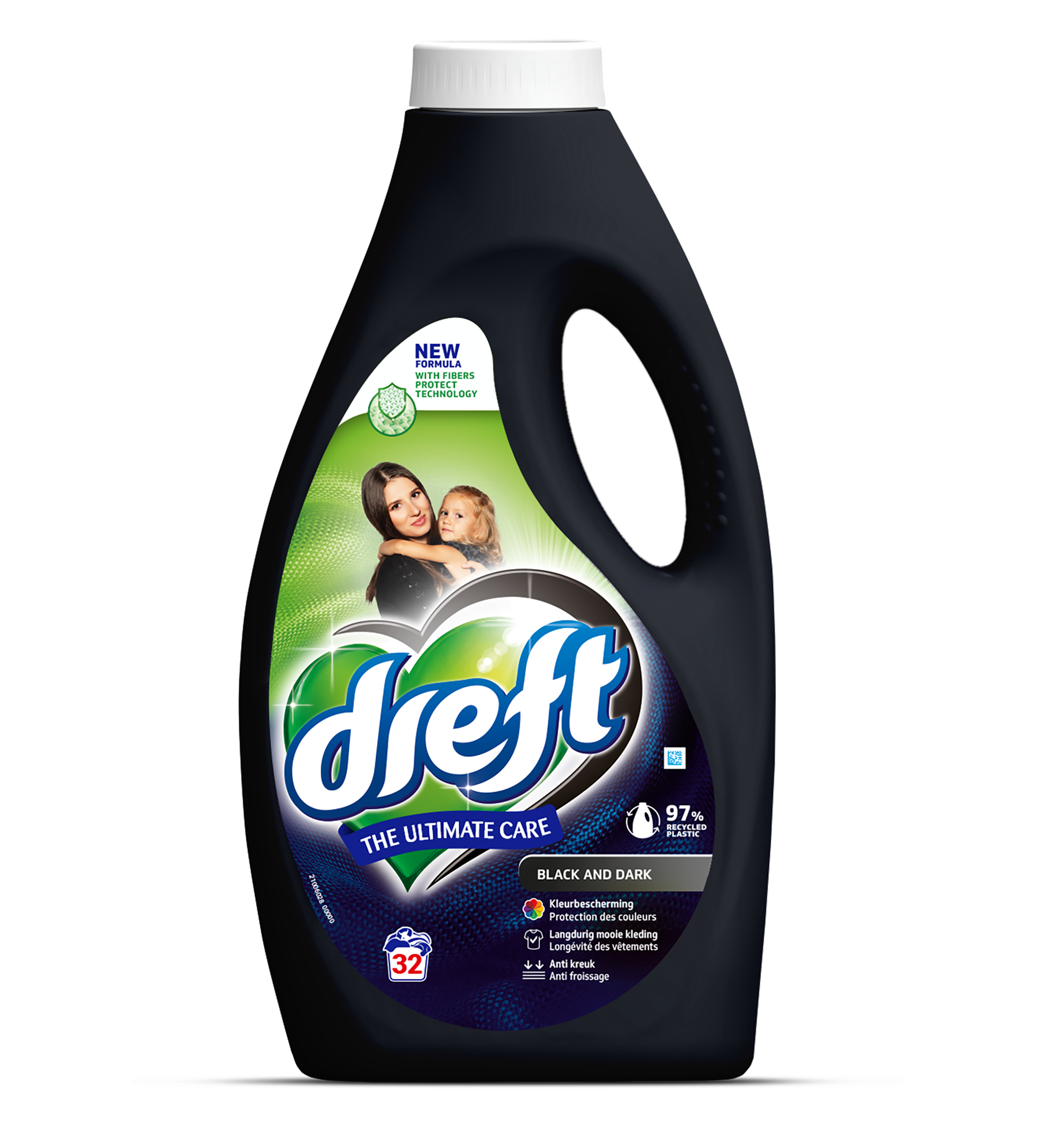 Dreft Wasmiddel Vloeibaar Zwart&Donker 1.44 l - 32 scoops