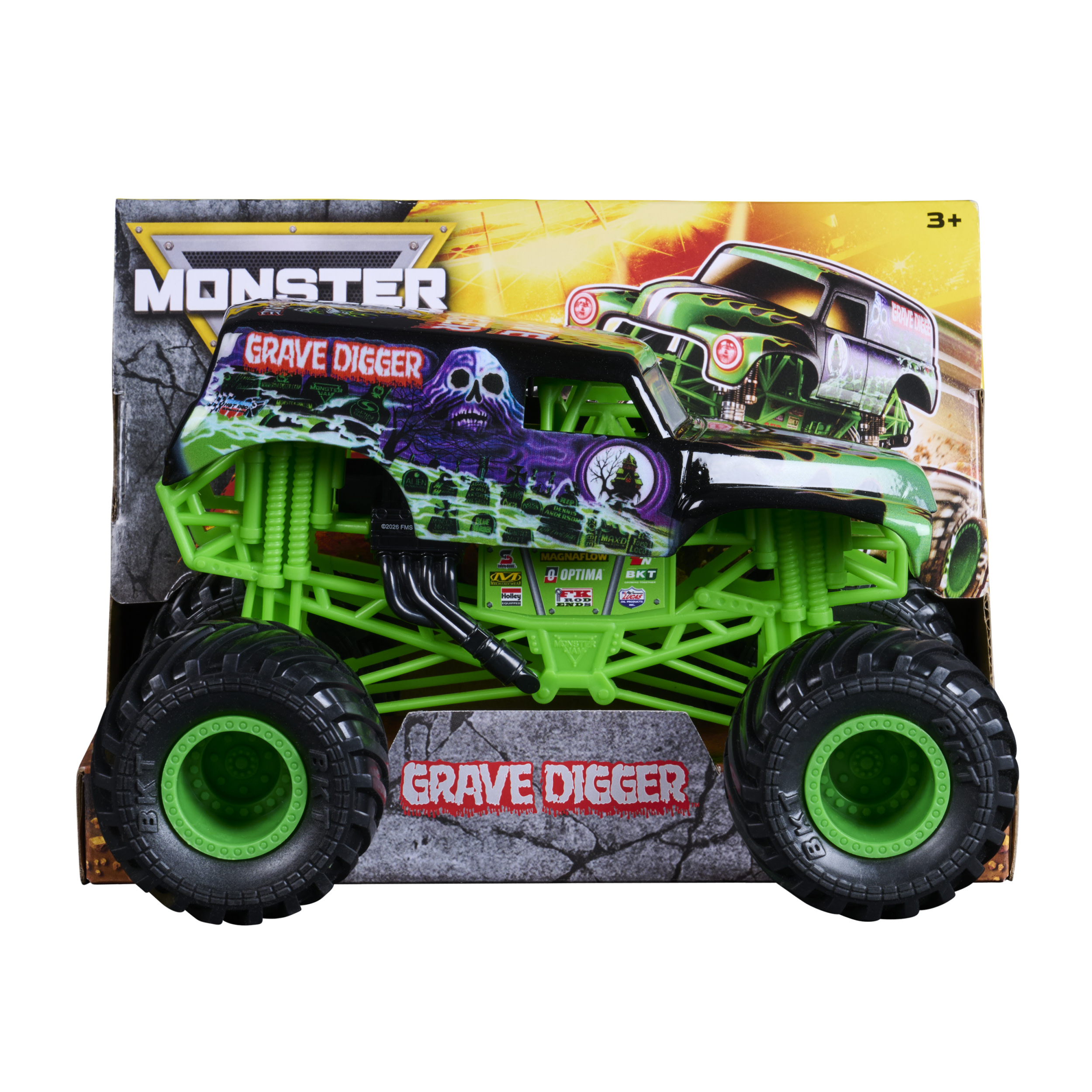 Monster Jam Metalen 1:24 Truck - Grave Digger