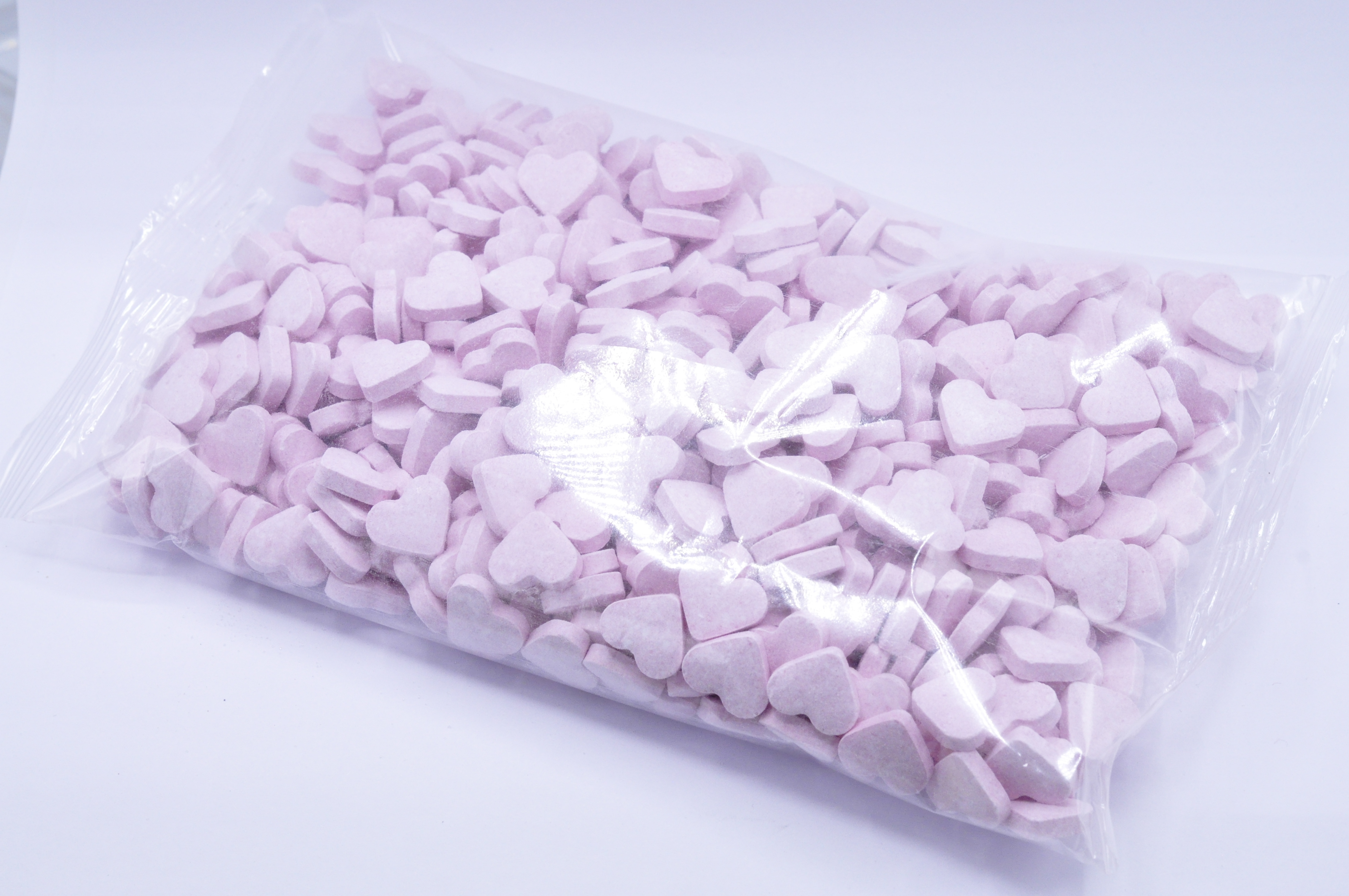 Candyville Snoep Hartjes Dextrose 500 g - Roos