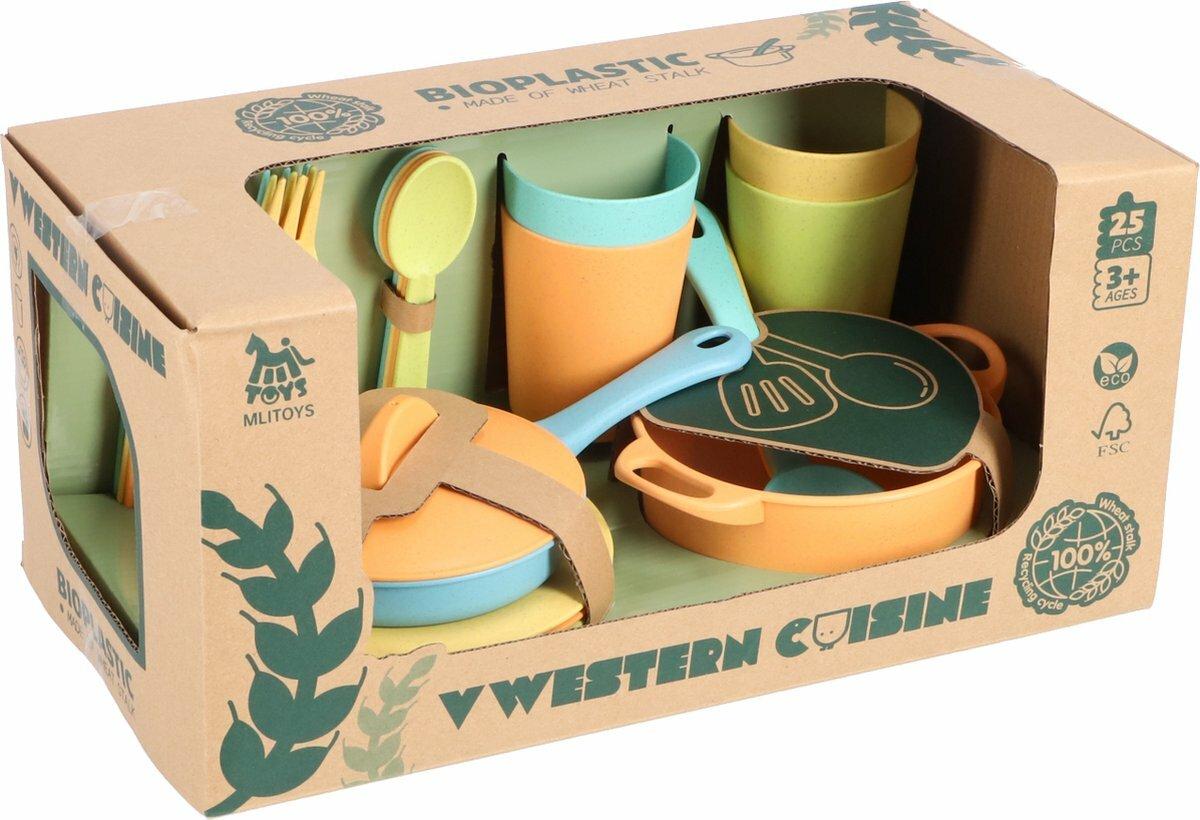 Bio Kookset 25 Delig, Borden en Potten