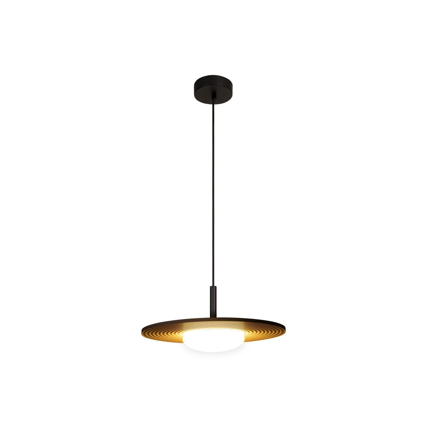Lucide Carmino Hanglamp Taupe Ø38.7cm 8W 700lm 3000K