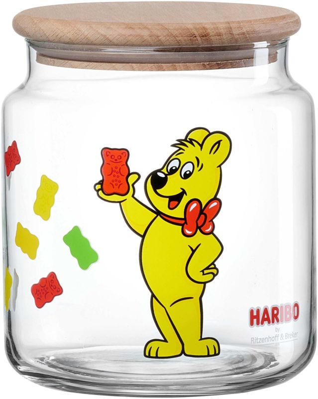 Ritzenhoff & Breker Voorraadpot Haribo Allover 1.1l - Glas - 12x13 cm