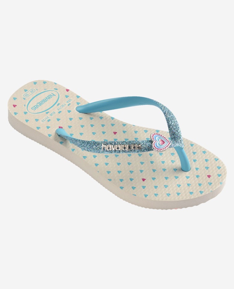 Havaianas Teenslipper Meisjes Slim Glitter II Beige - maat 31