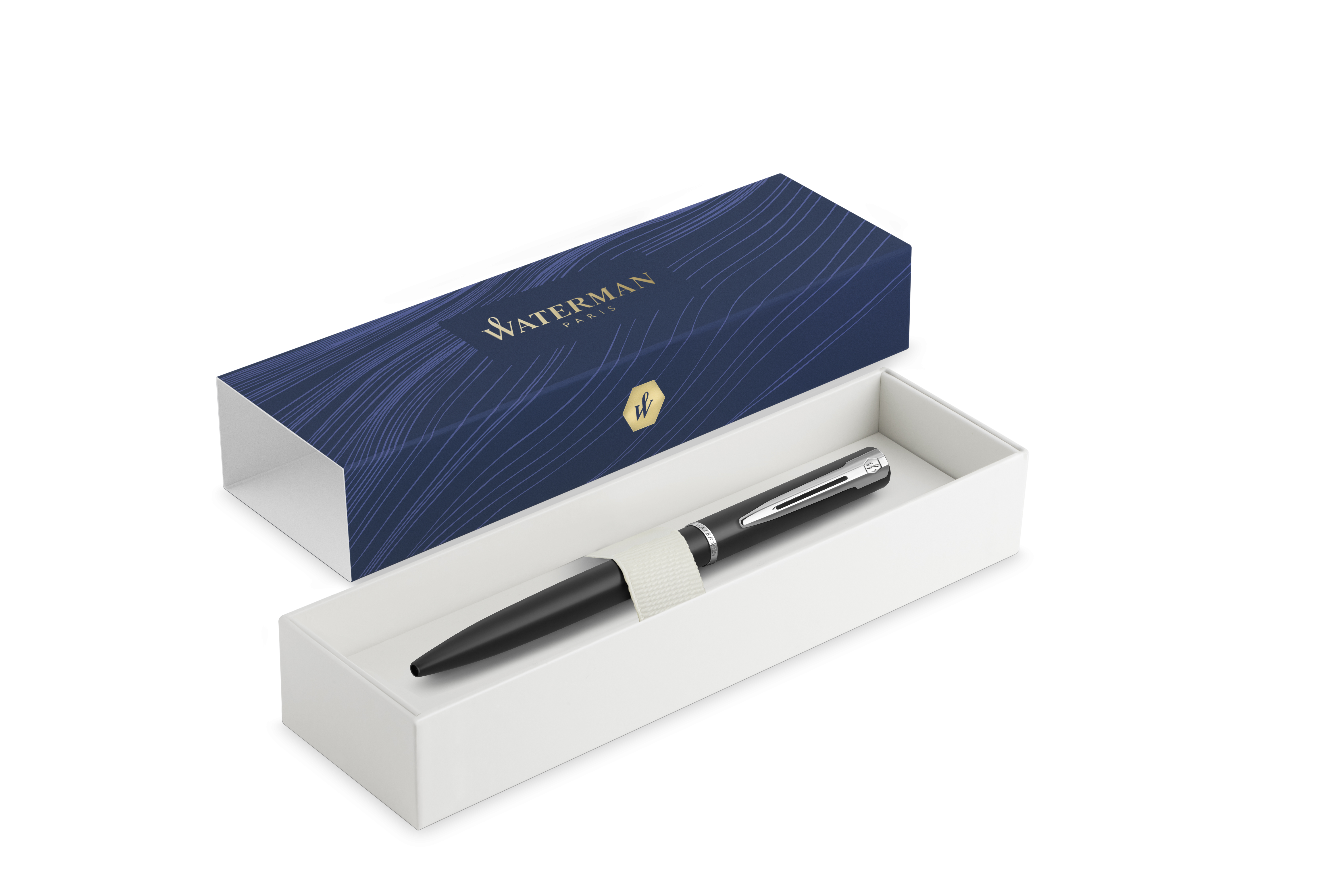Waterman Allure Balpen - M Black - Blauw Schrijvend