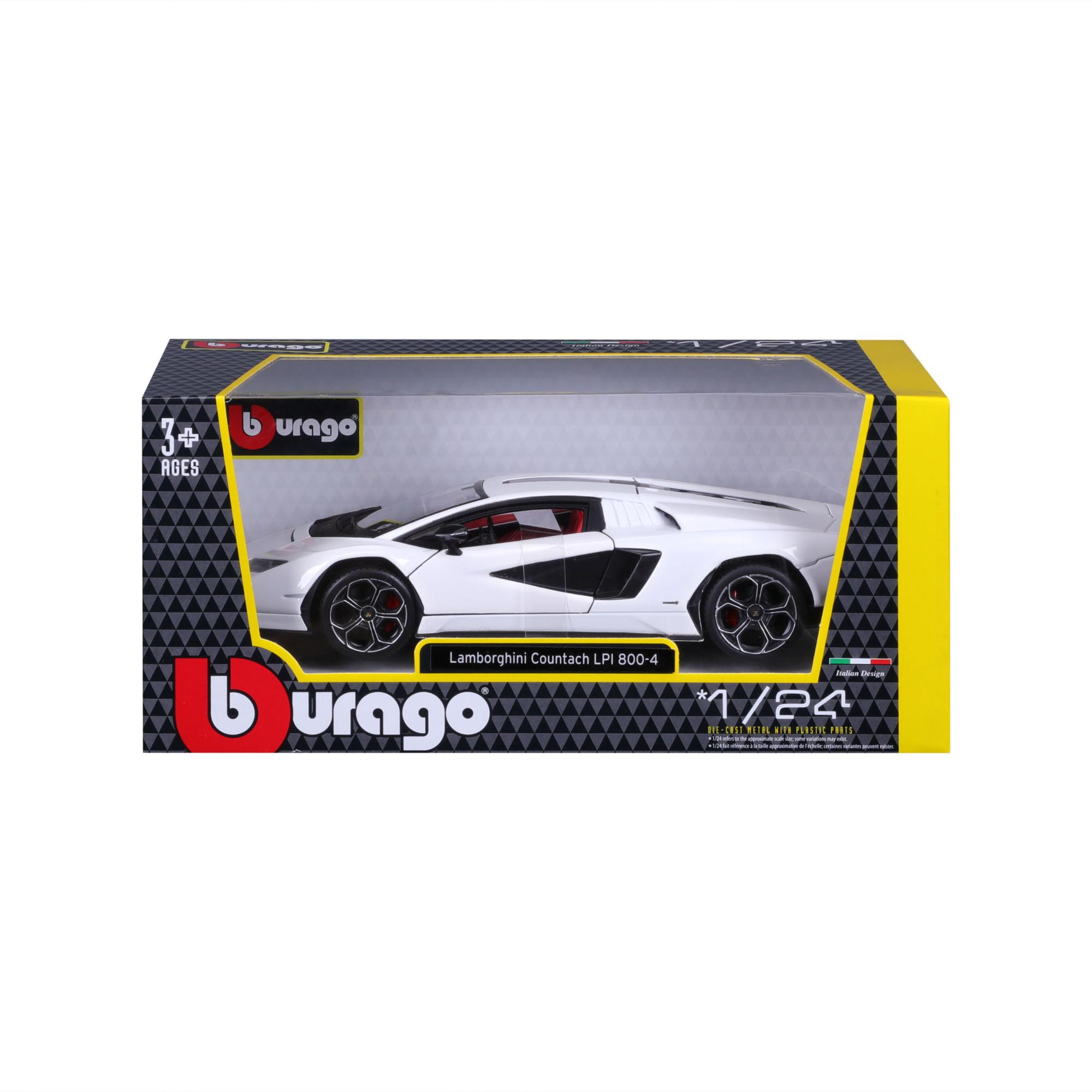 Burago Witte Lamborghini Countach LPI800-4 schaal 1:24