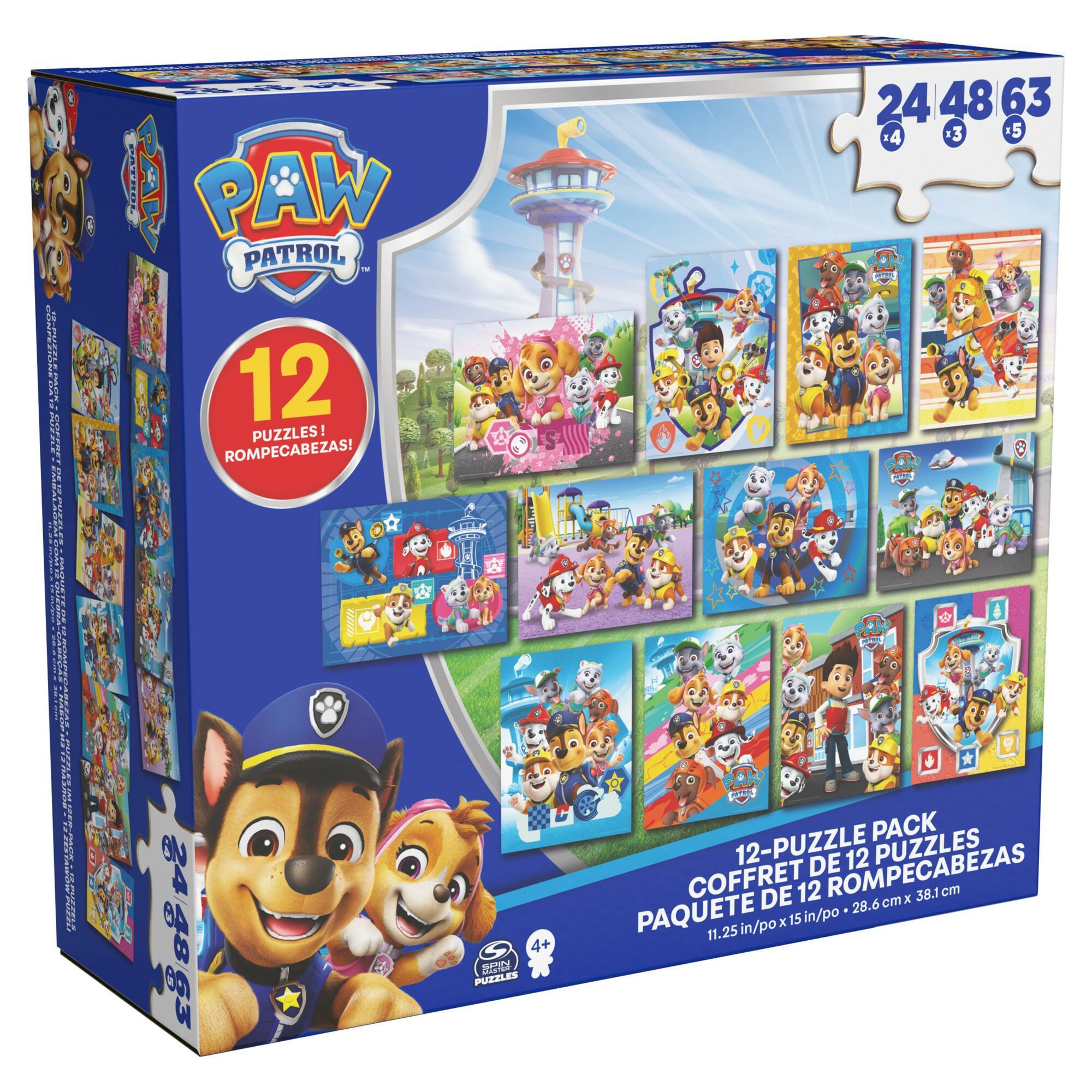 Paw Patrol 12 Pack Puzzels (5x24 stuks, 5x48 stuks, 2x100 stuks