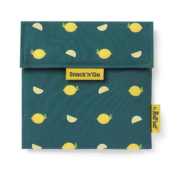 Snack'n'Go Snackzakje Herbruikbaar Fruits Lemon  - 18x18 cm - by Roll'eat