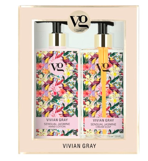 VivianGray Set Sensual Jasmine 2x 350ml - Handzeep & Handlotion