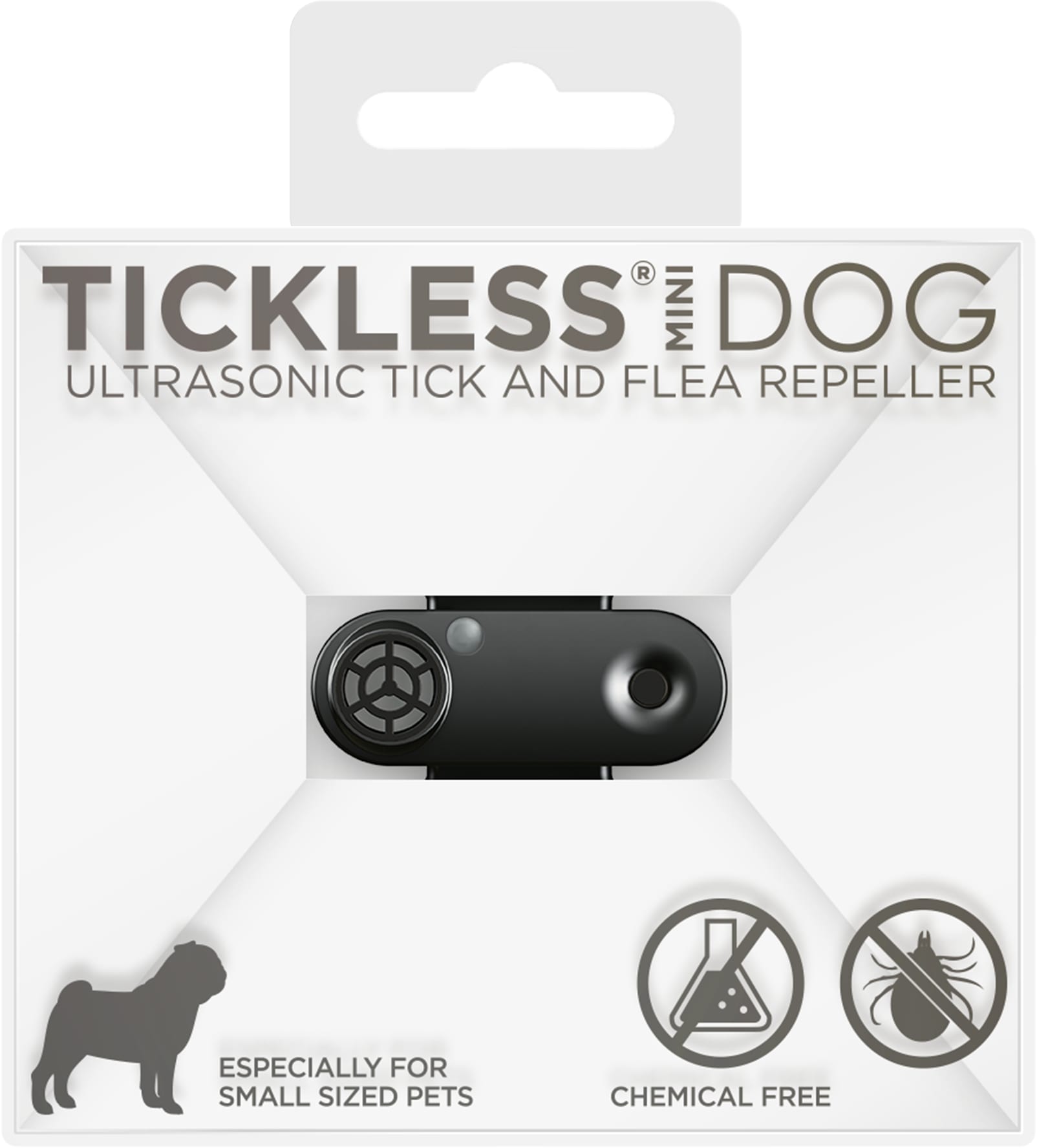 Protect One Tickless Mini Dog Zwart tegen Teken en Vlooien