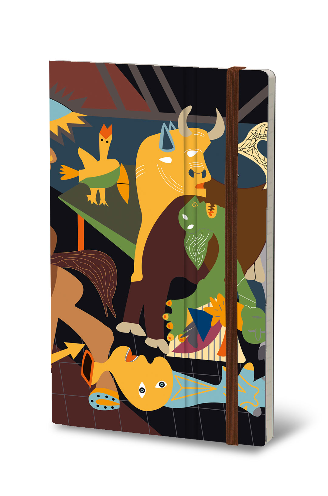 Stifflexible Notebook Art Picasso Gelijnd-Blanco-Geruit 144 vel - 13x21 cm