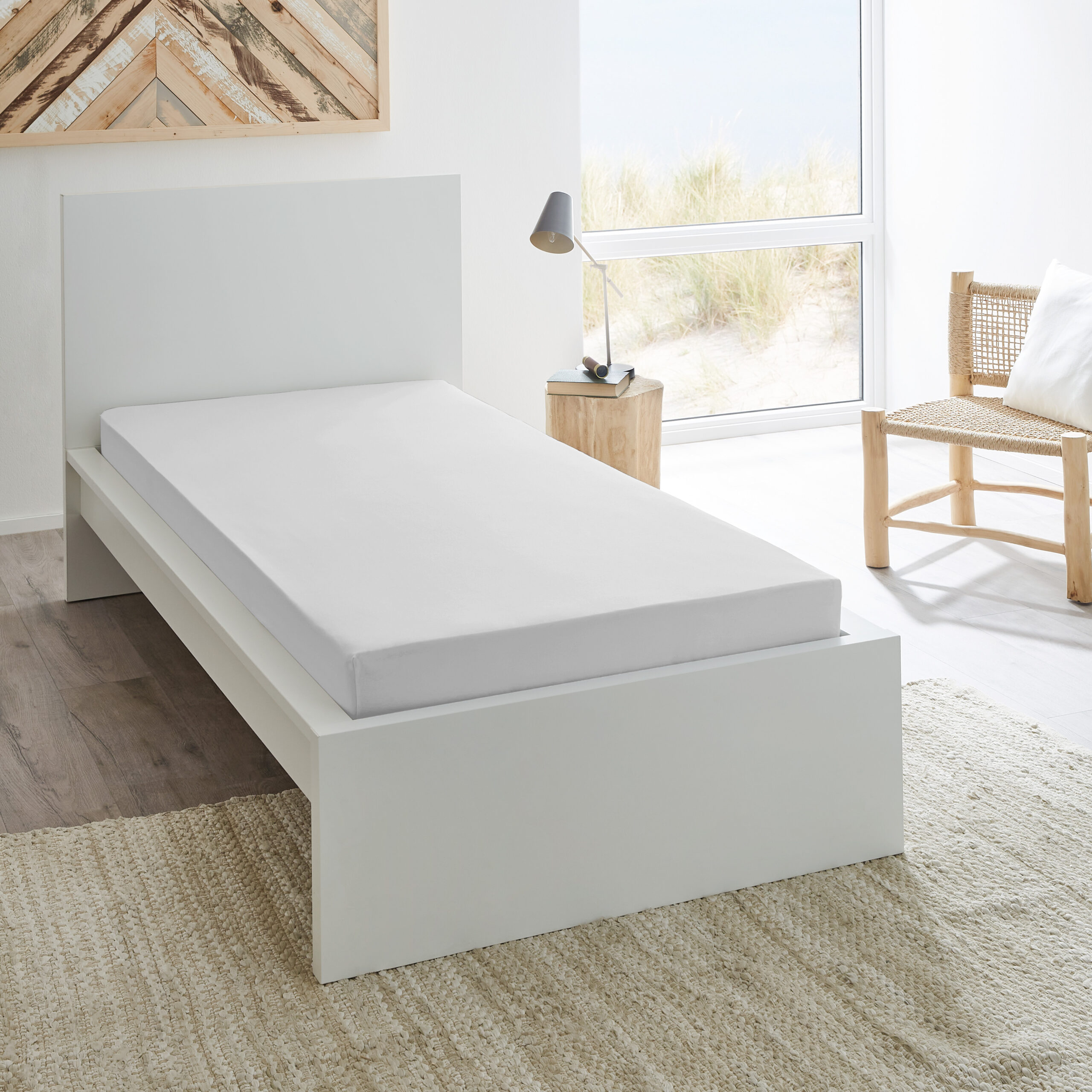 Dormisette Hoeslaken Elastic Jersey 519 Silver 180x200220 cm Katoen