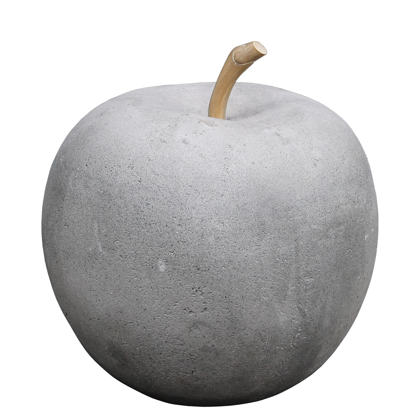 Beeld Appel - 31x36cm Cement Grijs - Geschikt voor Buiten