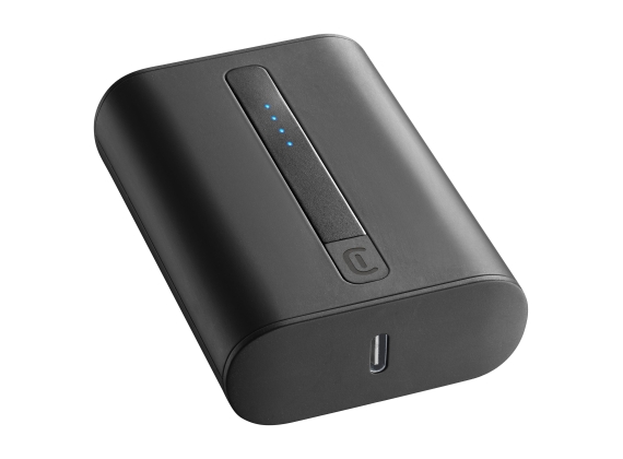 Cellularline Powerbank Charger, thunder 10000mAh usb-c , black