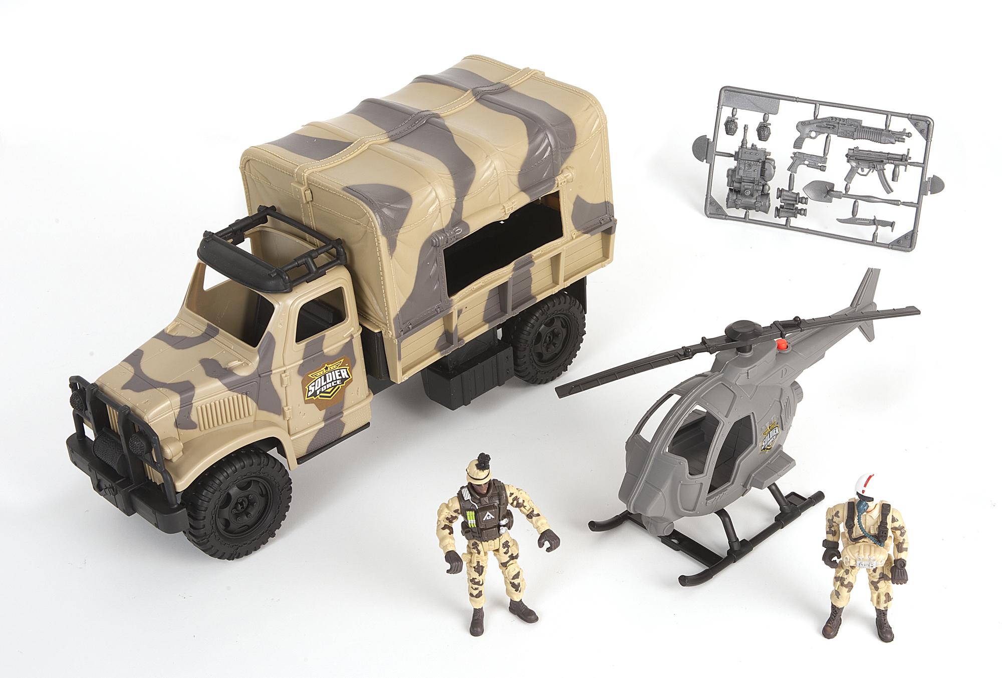 Soldier Force Trooper Truck Speelset met Helikopter