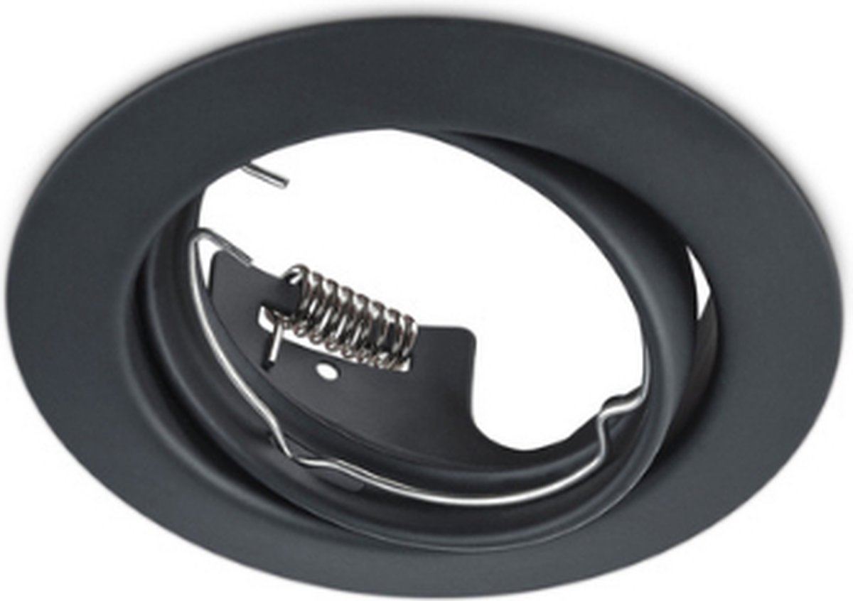 Trio Jura Inbouwspot Rond Mat Zwart 8.3 cm GU10
