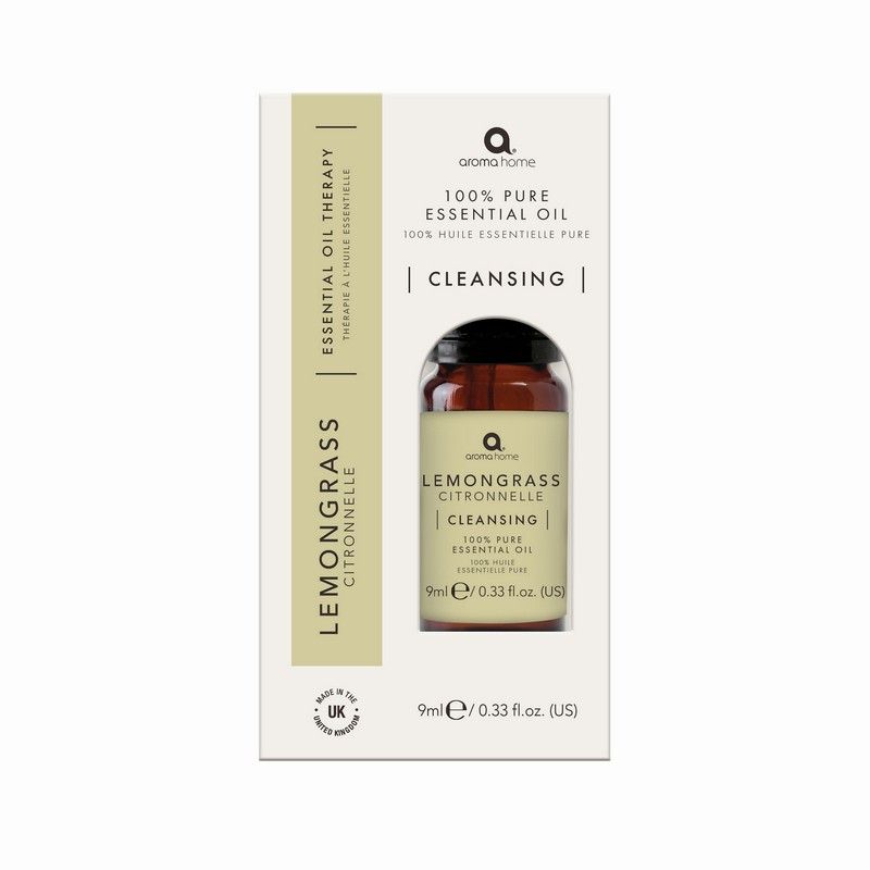 Aroma Home Essential Oil Lemongrass 100% Pure 9ml