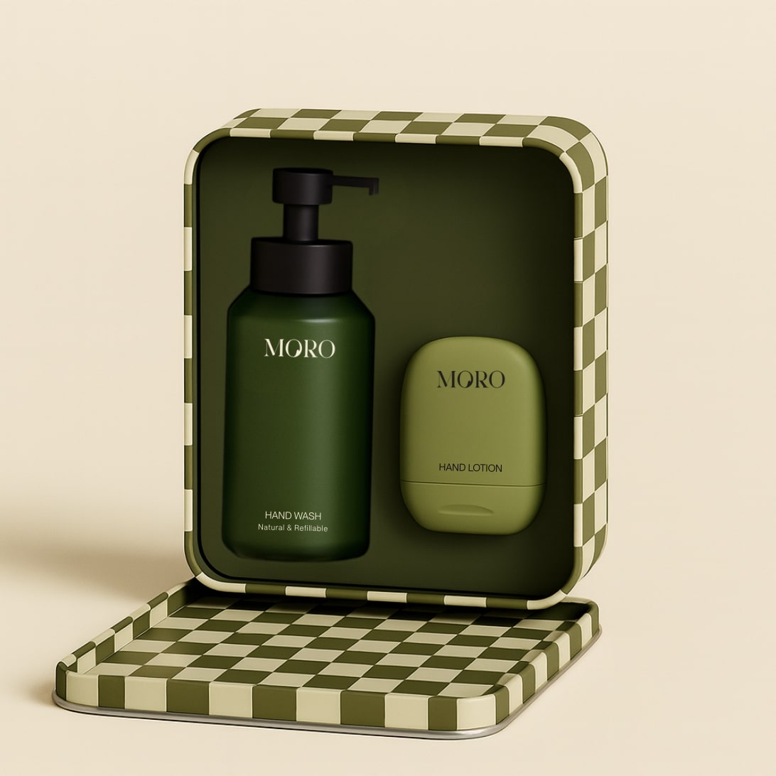 Moro Set Handzeep & Mini Handlotion Lemongrass & Vetiver - Groen