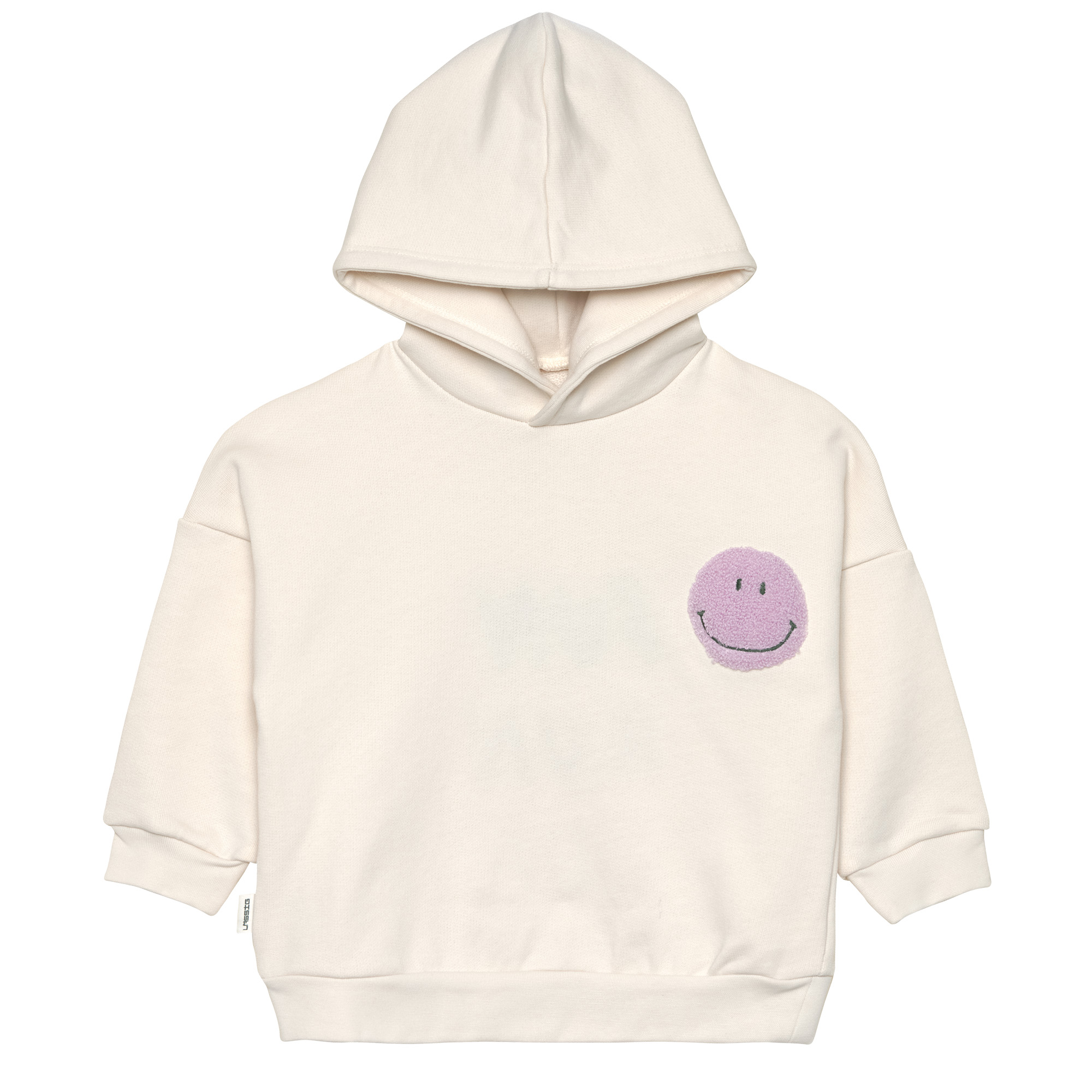 Lässig Hoodie Kids Gots Little Gang Smile Milky maat 86-92