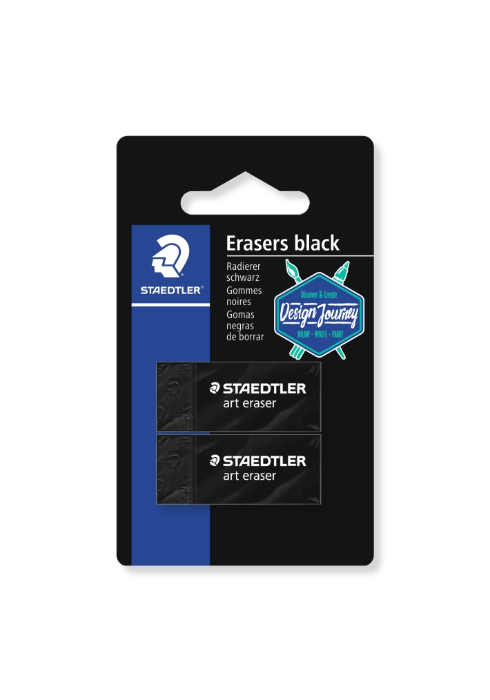 Staedtler Art Eraser Zwart -43x19x13mm 2 stuks - Blister