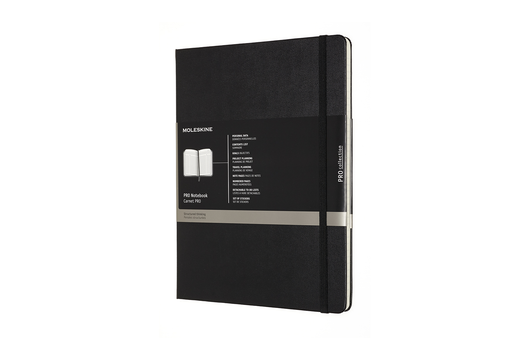 Moleskine Notebook Professional Notes Hard Cover - XL - Zwart